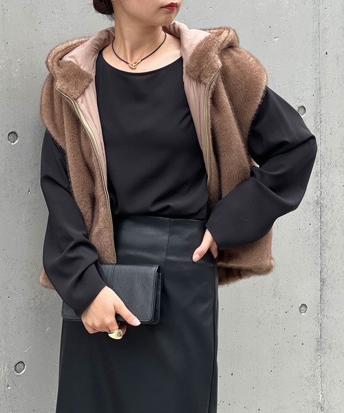 セール】ラウンドブラウスTee（シャツ/ブラウス