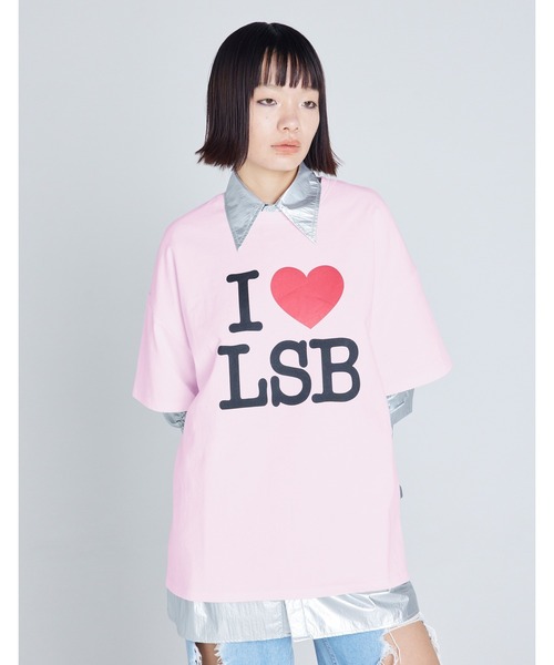 【セール】【8】【it】【Little sunny bite】I love LSB big tee（Tシャツ/カットソー）｜Little sunny bite（リトルサニーバイト） 5,827円