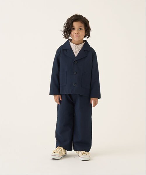 b・ROOM(ビールーム)の「【オケージョン】バンドカラーシャツ(シャツ/ブラウス・キッズ・ベージュ/オフホワイト/エメラルド/サックスブルー・100cm/110cm/120cm/130cm/140cm/150cm)」の18枚目の写真