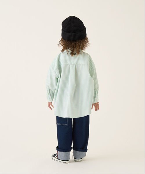 b・ROOM(ビールーム)の「【オケージョン】バンドカラーシャツ(シャツ/ブラウス・キッズ・ベージュ/オフホワイト/エメラルド/サックスブルー・100cm/110cm/120cm/130cm/140cm/150cm)」の20枚目の写真