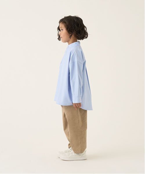 b・ROOM(ビールーム)の「【オケージョン】バンドカラーシャツ(シャツ/ブラウス・キッズ・ベージュ/オフホワイト/エメラルド/サックスブルー・100cm/110cm/120cm/130cm/140cm/150cm)」の22枚目の写真