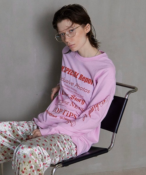 未使用！メゾンスペシャル✳︎MAGAZINE HEADINGロングスリーブTシャツ MAISON SPECIAL tシャツ MAGAZINE HEADING Long Sleeve T-shirt