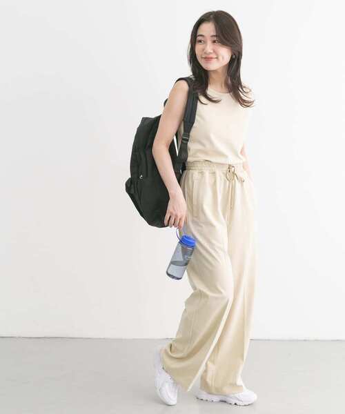 URBAN RESEARCH Sonny Label(アーバンリサーチサニーレーベル)の「SLAB comfort easypants(その他パンツ・レディース・オフホワイト/ブラック・FREE)」の1枚目の写真