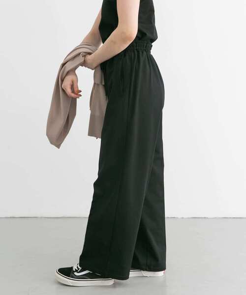 URBAN RESEARCH Sonny Label(アーバンリサーチサニーレーベル)の「SLAB comfort easypants(その他パンツ・レディース・オフホワイト/ブラック・FREE)」の4枚目の写真