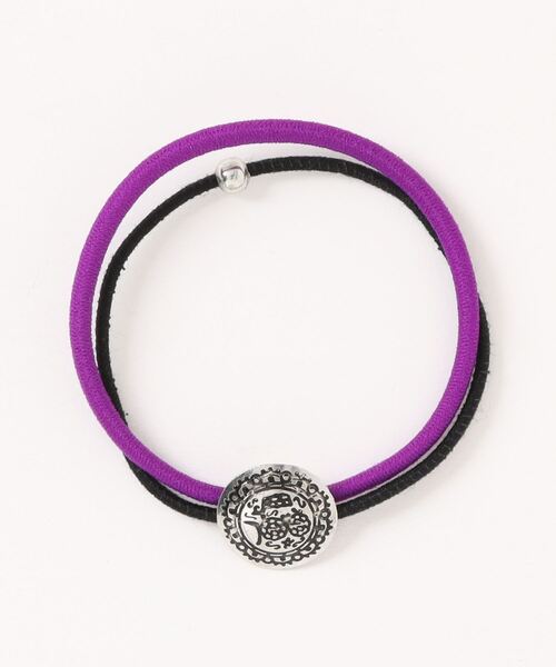 チャイハネ（チャイハネ）の「【チャイハネ】ノンパチ カラベラコンチョヘアゴム（ヘアゴム・レディース・ベージュ/パープル/ブルー/ターコイズブルー/オレンジ/イエロー/カーキ/グリーン/ピンク/レッド・FREE）」の7枚目の写真