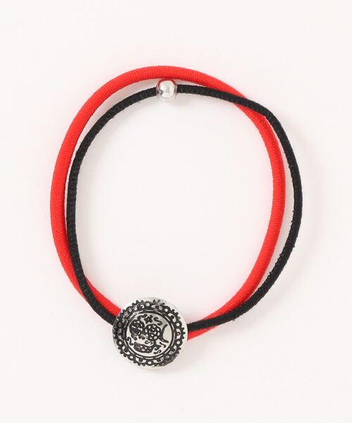 チャイハネ（チャイハネ）の「【チャイハネ】ノンパチ カラベラコンチョヘアゴム（ヘアゴム・レディース・ベージュ/パープル/ブルー/ターコイズブルー/オレンジ/イエロー/カーキ/グリーン/ピンク/レッド・FREE）」の9枚目の写真