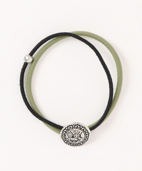 チャイハネ（チャイハネ）の「【チャイハネ】ノンパチ カラベラコンチョヘアゴム（ヘアゴム・レディース・ベージュ/パープル/ブルー/ターコイズブルー/オレンジ/イエロー/カーキ/グリーン/ピンク/レッド・FREE）」の3枚目の写真