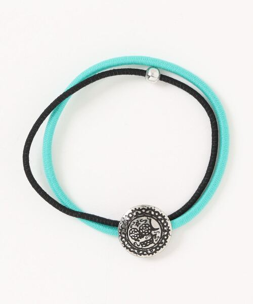 チャイハネ（チャイハネ）の「【チャイハネ】ノンパチ カラベラコンチョヘアゴム（ヘアゴム・レディース・ベージュ/パープル/ブルー/ターコイズブルー/オレンジ/イエロー/カーキ/グリーン/ピンク/レッド・FREE）」の5枚目の写真