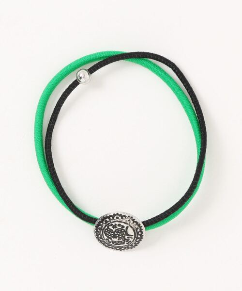 チャイハネ（チャイハネ）の「【チャイハネ】ノンパチ カラベラコンチョヘアゴム（ヘアゴム・レディース・ベージュ/パープル/ブルー/ターコイズブルー/オレンジ/イエロー/カーキ/グリーン/ピンク/レッド・FREE）」の4枚目の写真