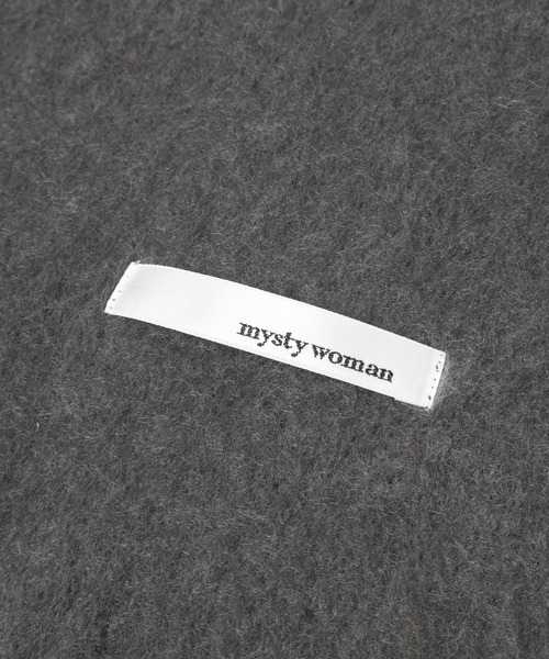 mysty woman（ミスティウーマン）の「起毛フェイクウールマフラー　203041（ストール/ショール・レディース・チャコールグレー/レッド/ベージュ・FREE）」の12枚目の写真