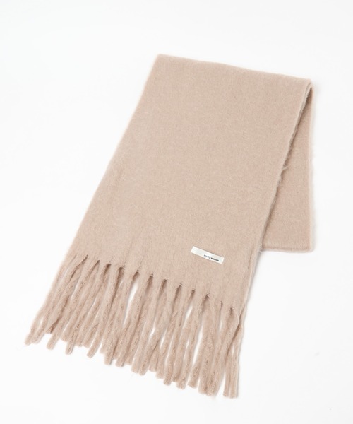 mysty woman（ミスティウーマン）の「起毛フェイクウールマフラー　203041（ストール/ショール・レディース・チャコールグレー/レッド/ベージュ・FREE）」の7枚目の写真