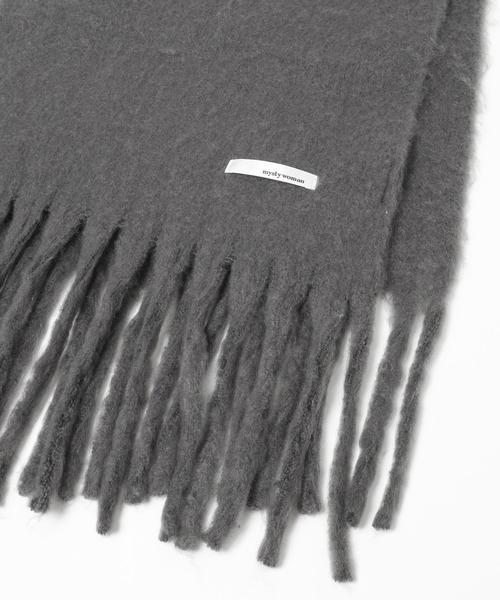 mysty woman（ミスティウーマン）の「起毛フェイクウールマフラー　203041（ストール/ショール・レディース・チャコールグレー/レッド/ベージュ・FREE）」の8枚目の写真