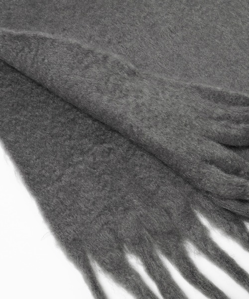 mysty woman（ミスティウーマン）の「起毛フェイクウールマフラー　203041（ストール/ショール・レディース・チャコールグレー/レッド/ベージュ・FREE）」の11枚目の写真