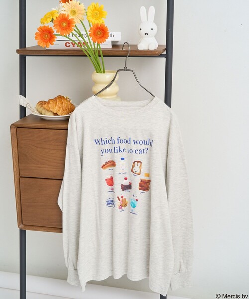 miffy/ミッフィー miffy フードプリント ロンT（Tシャツ/カットソー）｜FREAK'S STORE（フリークスストア）