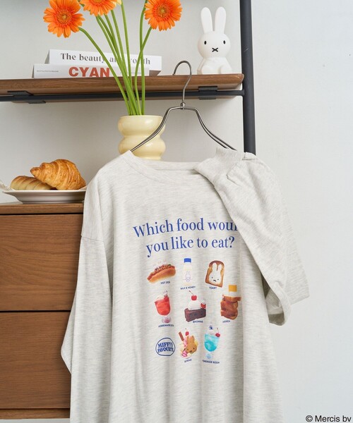 miffy/ミッフィー miffy フードプリント ロンT（Tシャツ/カットソー）｜FREAK'S STORE（フリークスストア）