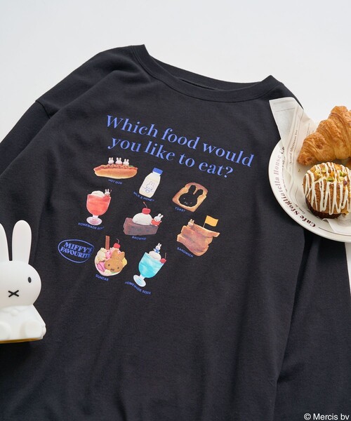 miffy/ミッフィー miffy フードプリント ロンT（Tシャツ/カットソー）｜FREAK'S STORE（フリークスストア）