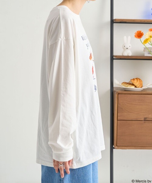 miffy/ミッフィー miffy フードプリント ロンT（Tシャツ/カットソー）｜FREAK'S STORE（フリークスストア）