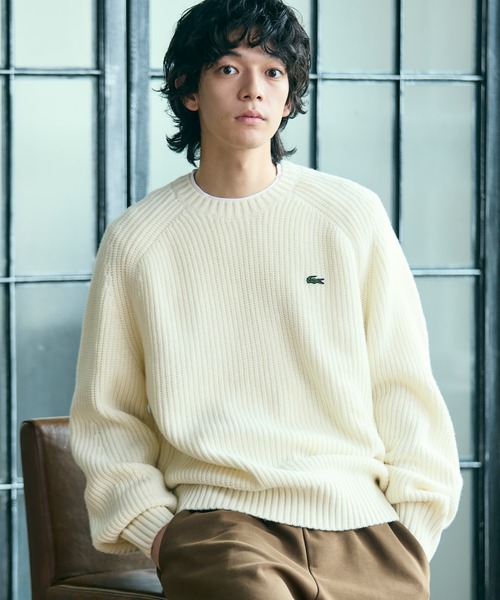 エッセンシャルローゲージニットセーター（ニット/セーター）｜LACOSTE