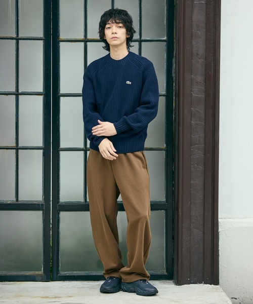 エッセンシャルローゲージニットセーター（ニット/セーター）｜LACOSTE