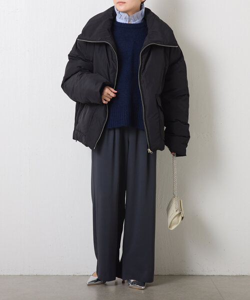 COLLAGE GALLARDAGALANTE(コラージュガリャルダガランテ)の「シームレスファイバーダウンジャケット(ダウンジャケット/コート・レディース・ホワイト系その他/ブラック/グレー・FREE)」の13枚目の写真