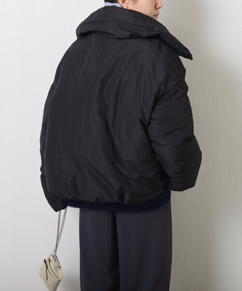 COLLAGE GALLARDAGALANTE(コラージュガリャルダガランテ)の「シームレスファイバーダウンジャケット(ダウンジャケット/コート・レディース・ホワイト系その他/ブラック/グレー・FREE)」の16枚目の写真