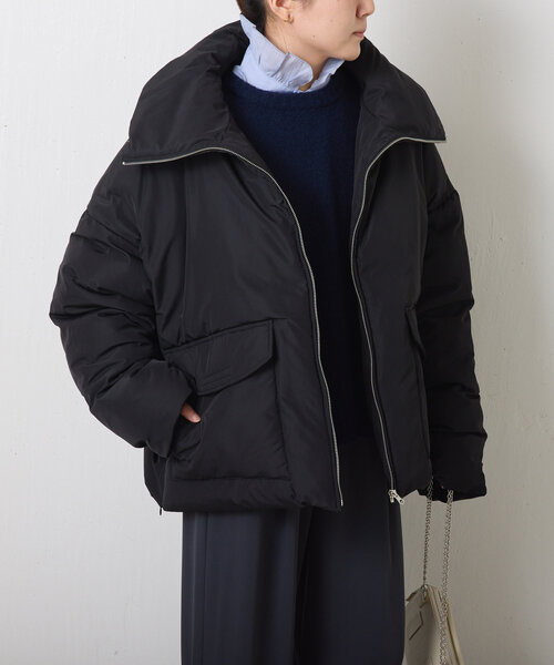 COLLAGE GALLARDAGALANTE(コラージュガリャルダガランテ)の「シームレスファイバーダウンジャケット(ダウンジャケット/コート・レディース・ホワイト系その他/ブラック/グレー・FREE)」の17枚目の写真