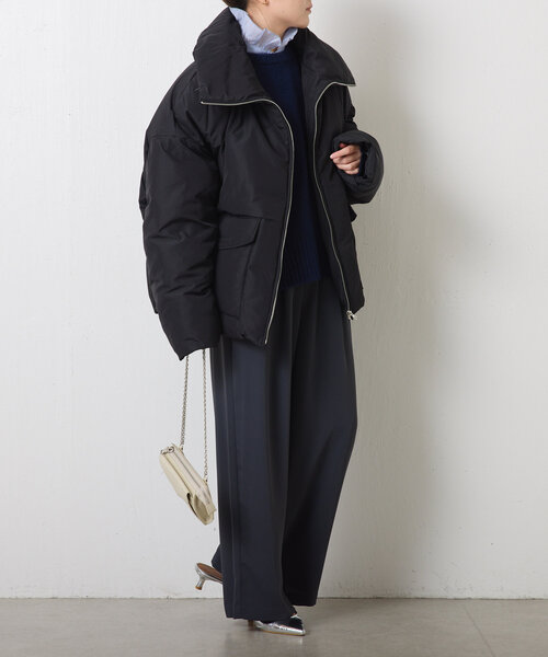 COLLAGE GALLARDAGALANTE(コラージュガリャルダガランテ)の「シームレスファイバーダウンジャケット(ダウンジャケット/コート・レディース・ホワイト系その他/ブラック/グレー・FREE)」の20枚目の写真