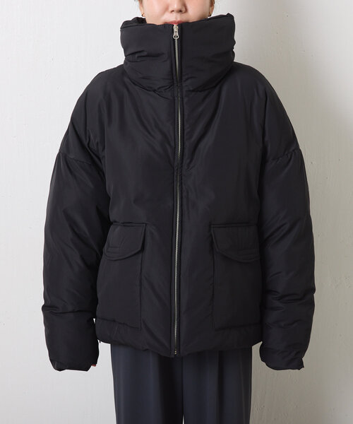 COLLAGE GALLARDAGALANTE(コラージュガリャルダガランテ)の「シームレスファイバーダウンジャケット(ダウンジャケット/コート・レディース・ホワイト系その他/ブラック/グレー・FREE)」の21枚目の写真