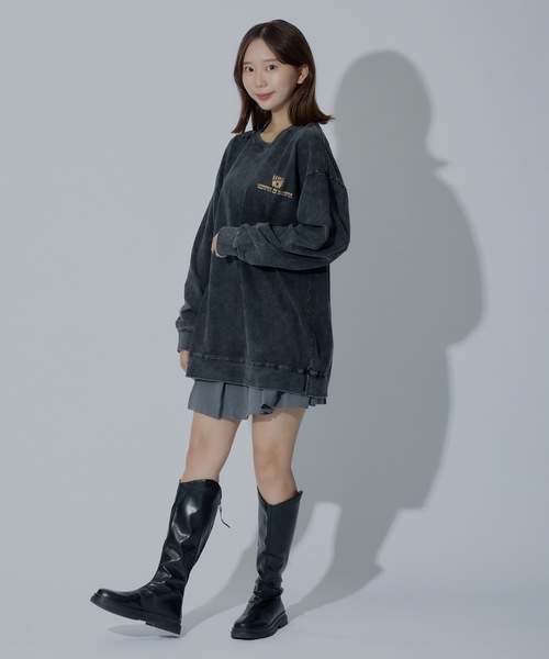 WANT SLIP(ウォント スリップ)の「Small Logo Light Sweat(スウェット・メンズ・ブラック・FREE)」の5枚目の写真