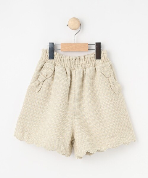 SHOO・LA・RUE（シューラルー）の「【100-140cm/プチセレ】ツイードショートパンツ（その他パンツ・キッズ・ブラック/ライトベージュ・10/11/12/13/14）」の3枚目の写真