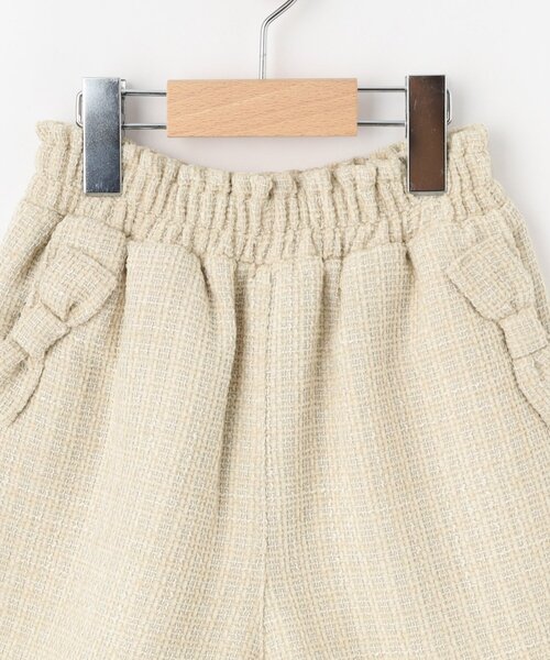 SHOO・LA・RUE（シューラルー）の「【100-140cm/プチセレ】ツイードショートパンツ（その他パンツ・キッズ・ブラック/ライトベージュ・10/11/12/13/14）」の5枚目の写真