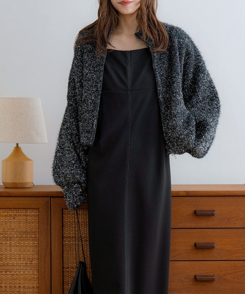 【NOAHL】ラメシャギージップニット（ニット/セーター）｜NOAHL（ノアル）