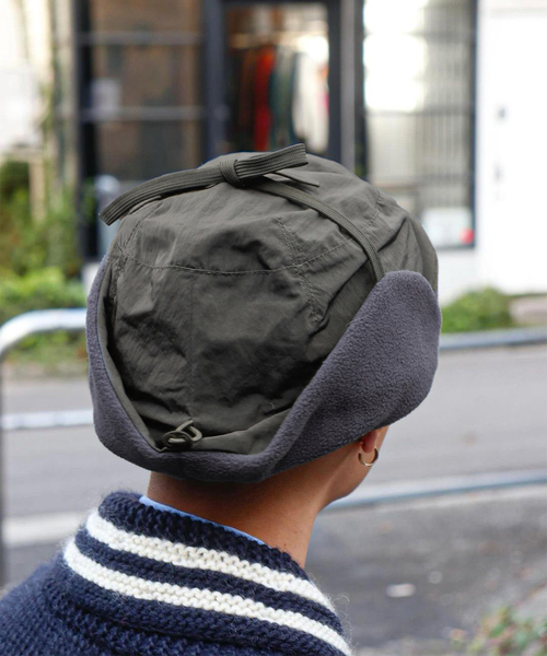 BAL（バル）の「【BAL / バル】FLEECE EAR FLAP 6-PANEL HAT（ハット・メンズ・ブラック/チャコールグレー・FREE）」の3枚目の写真