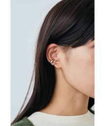 THREE FIFTY STANDARD（スリーフィフティースタンダード）の「ＴＨＲＥＥ　ＦＩＦＴＹ　ＳＴＡＮＤＡＲＤ　組み合わせをたのしむシンプルデザインのイヤカフセット〈ゴールド×シルバー〉（イヤーカフ）」