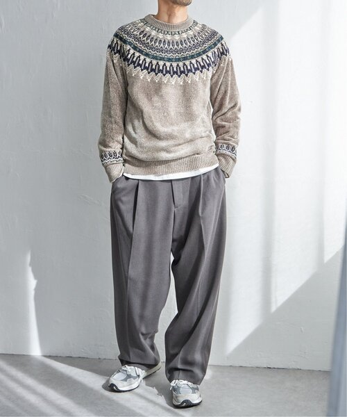 ikka（イッカ）の「モール求心柄ニット（ニット/セーター・メンズ・オフホワイト/グレー/グリーン/ネイビー・M/L/XL/S）」の18枚目の写真