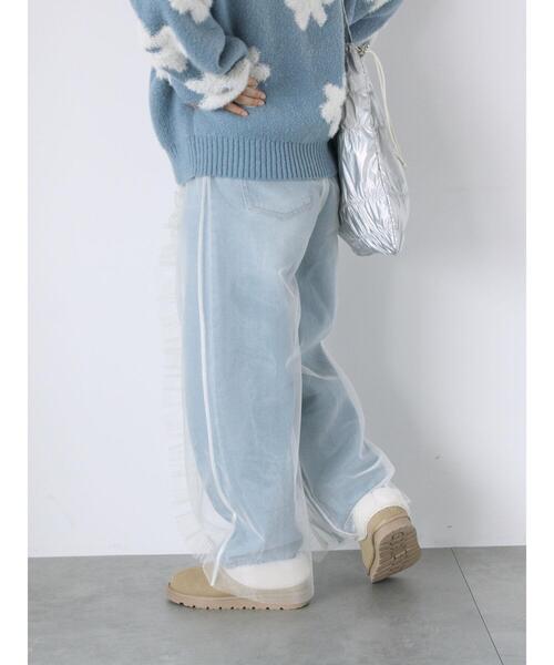 ehka sopo（エヘカソポ）の「チュールカバーパンツ（その他パンツ・レディース・ブラック/モカ/キナリ・F）」の15枚目の写真