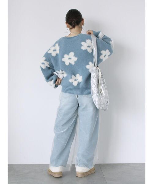 ehka sopo（エヘカソポ）の「チュールカバーパンツ（その他パンツ・レディース・ブラック/モカ/キナリ・F）」の20枚目の写真