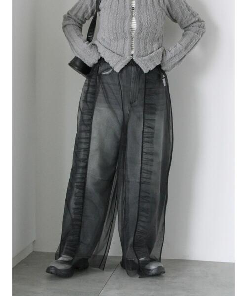 ehka sopo（エヘカソポ）の「チュールカバーパンツ（その他パンツ・レディース・ブラック/モカ/キナリ・F）」の21枚目の写真