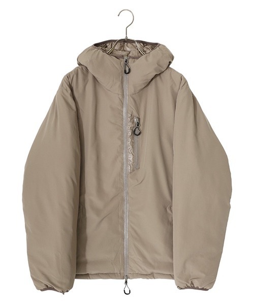 CMF OUTDOOR GARMENT（シーエムエフアウトドアガーメント）の「CMF OUTDOOR GARMENT / シーエムエフ アウトドア ガーメント：PUFF HOODIE DOWN：CMF2302-J05C[AST]（ダウンジャケット/コート・メンズ・ブラック/ダークベージュ/ネイビー・L/XL）」の2枚目の写真