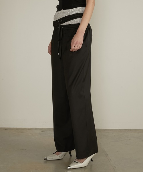 PRANK PROJECT（プランクプロジェクト）の「レイヤードスラックス / Layered Slacks（スラックス・レディース・グレー/ブラック・38/36）」の6枚目の写真