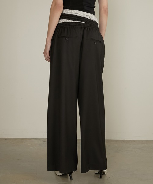 PRANK PROJECT（プランクプロジェクト）の「レイヤードスラックス / Layered Slacks（スラックス・レディース・グレー/ブラック・38/36）」の7枚目の写真