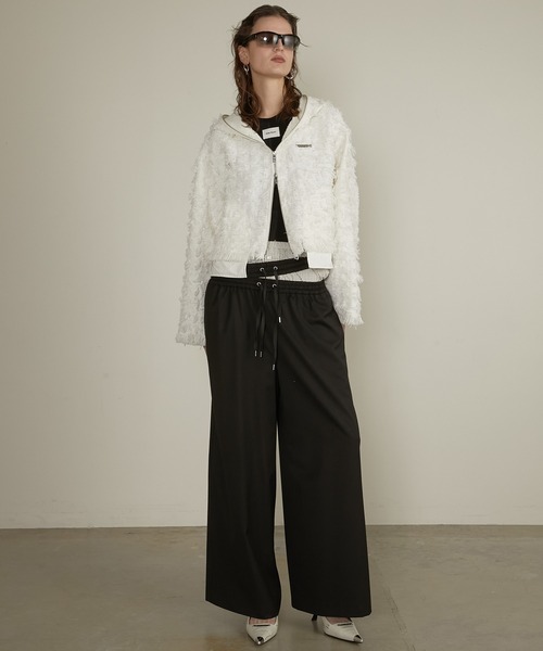 PRANK PROJECT（プランクプロジェクト）の「レイヤードスラックス / Layered Slacks（スラックス・レディース・グレー/ブラック・38/36）」の4枚目の写真