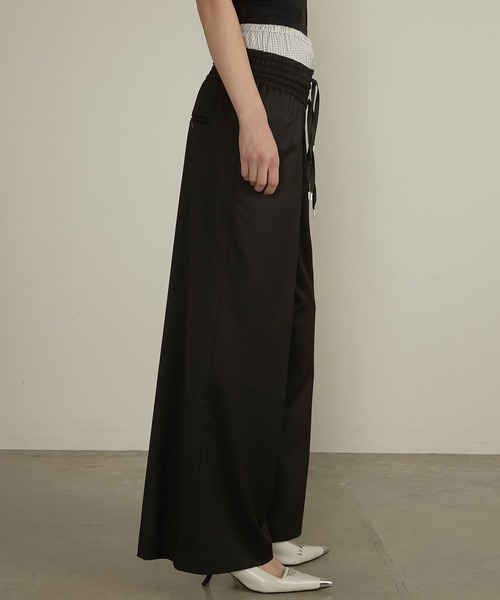 PRANK PROJECT（プランクプロジェクト）の「レイヤードスラックス / Layered Slacks（スラックス・レディース・グレー/ブラック・38/36）」の8枚目の写真