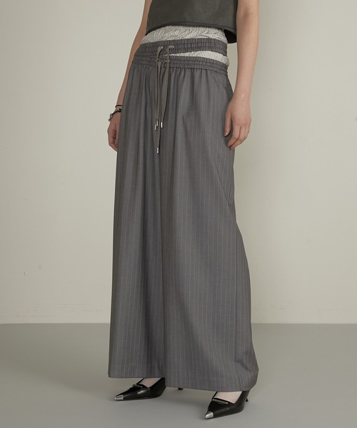 PRANK PROJECT（プランクプロジェクト）の「レイヤードスラックス / Layered Slacks（スラックス・レディース・グレー/ブラック・38/36）」の12枚目の写真