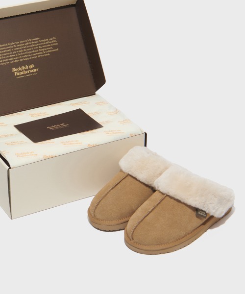 ROCKFISH WEATHERWEAR（ロックフィッシュウェザーウェア）の「ORIGINAL WINTER SLIPPERS（スリッポン・レディース・モカ/ベージュ/ミント/ラベンダー/ピンク/ライトイエロー/ブラック/チョコ・23.0cm/24.0cm/25.0cm）」の15枚目の写真