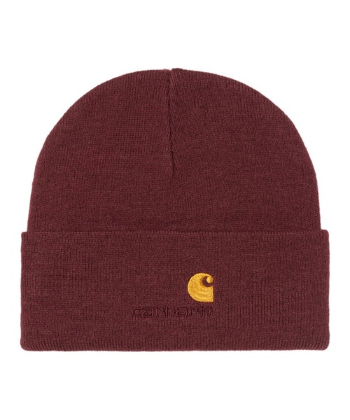 Carhartt WIP（カーハートダブリューアイピー）の「Carhartt WIP/カーハート ダブリューアイピー ビーニー AMERICAN SCRIPT BEANIE I034235（ニットキャップ/ビーニー・メンズ・ホワイト/レッド/カーキ/ブラック・FREE）」の4枚目の写真