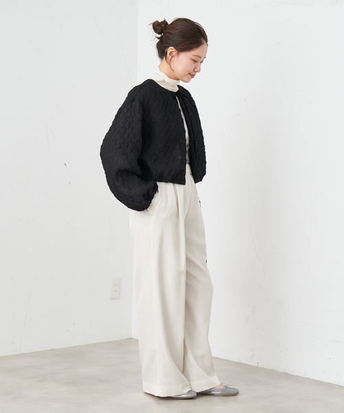 IENA（イエナ）の「《WEB限定/追加》ウール混トリアセ リラックスパンツ（その他パンツ・レディース・アイボリー・34/36/38/40）」の4枚目の写真
