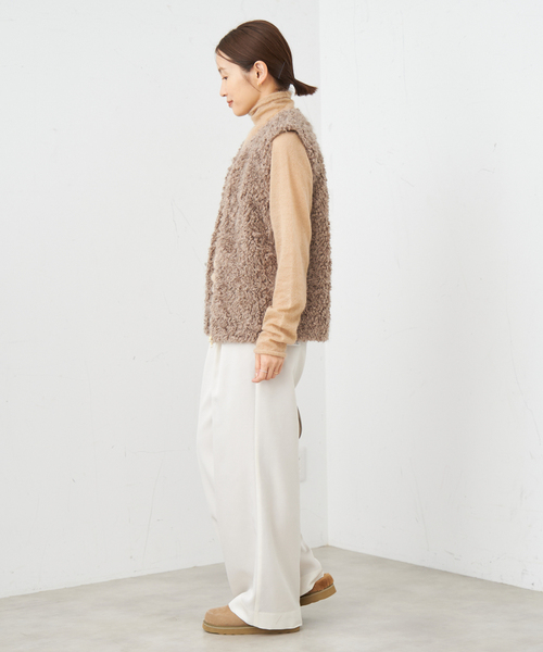 IENA（イエナ）の「《WEB限定/追加》ウール混トリアセ リラックスパンツ（その他パンツ・レディース・アイボリー・34/36/38/40）」の15枚目の写真