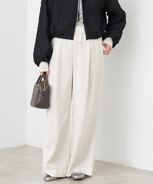 IENA（イエナ）の「《WEB限定/追加》ウール混トリアセ リラックスパンツ（その他パンツ・レディース・アイボリー・34/36/38/40）」の17枚目の写真