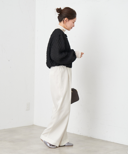 IENA（イエナ）の「《WEB限定/追加》ウール混トリアセ リラックスパンツ（その他パンツ・レディース・アイボリー・34/36/38/40）」の9枚目の写真